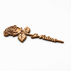Rose en bois : Je t'aime