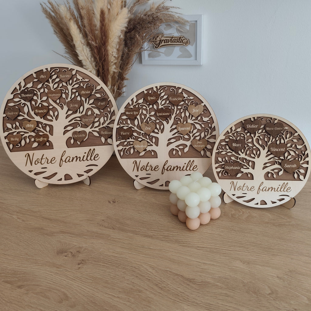 Arbre de Famille en bois Personnalisé